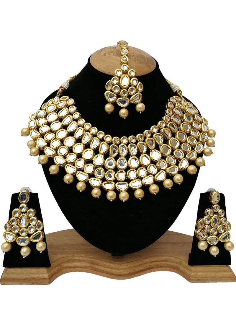 Tricolor Necklace Set Wedding Wear