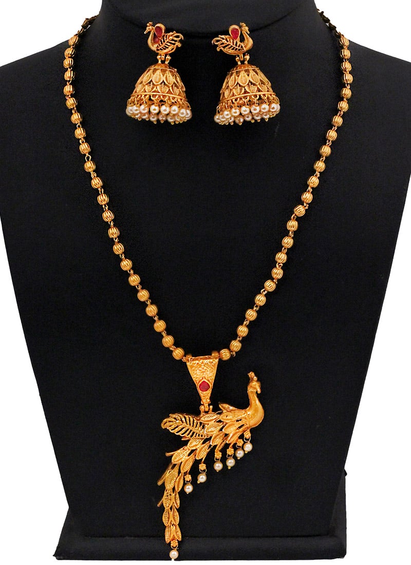 Tricolor Necklace Set Festive Wear