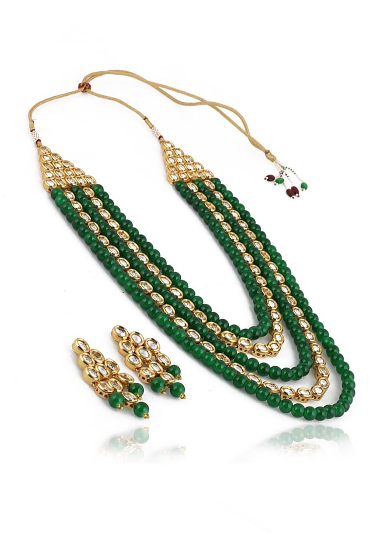 Tricolor Necklace Set Party Wear