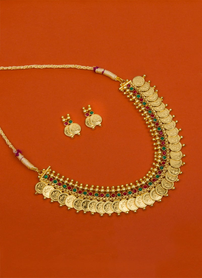 Tricolor Necklace Set Party Wear