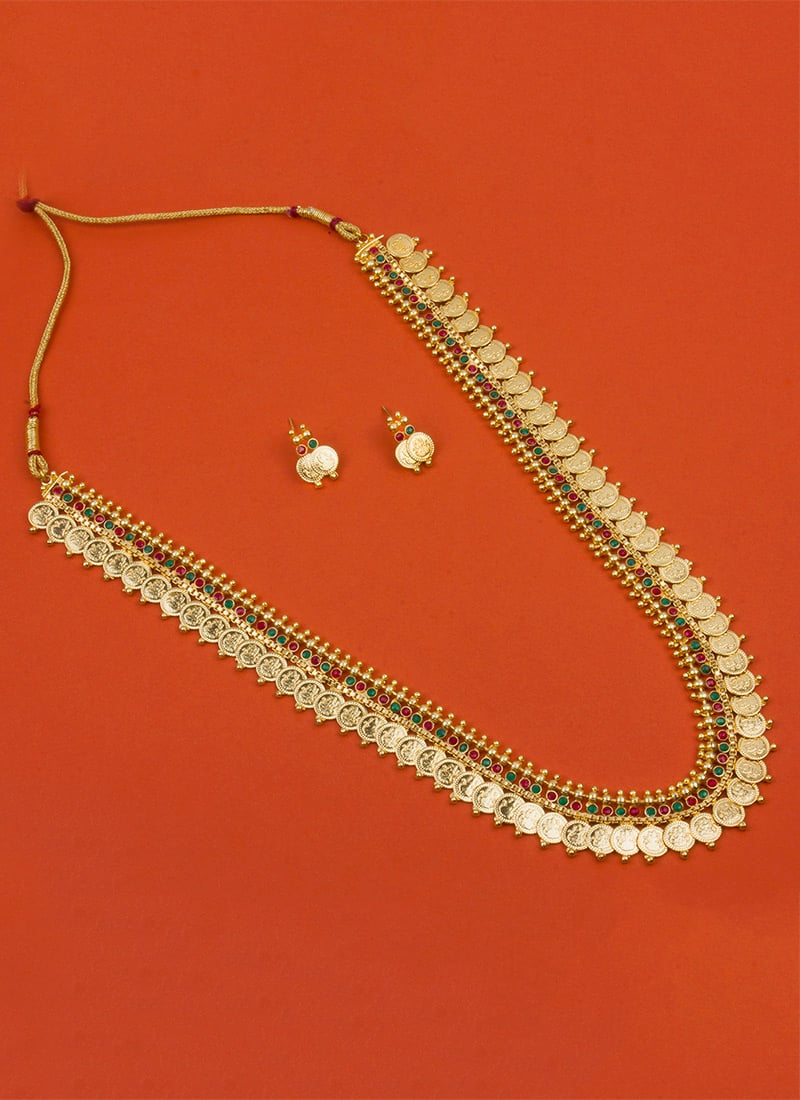 Tricolor Necklace Set Festive Wear