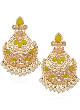 Tricolored Dangler Earrings