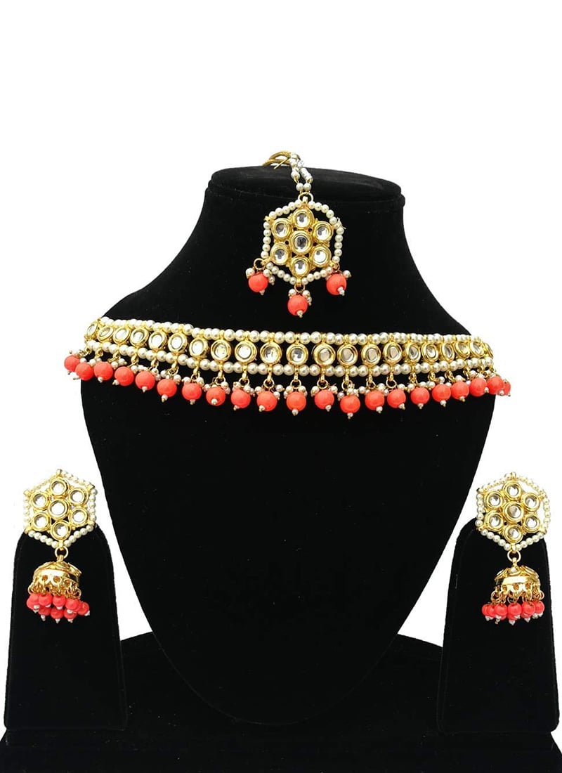 Tricoloured Choker Set