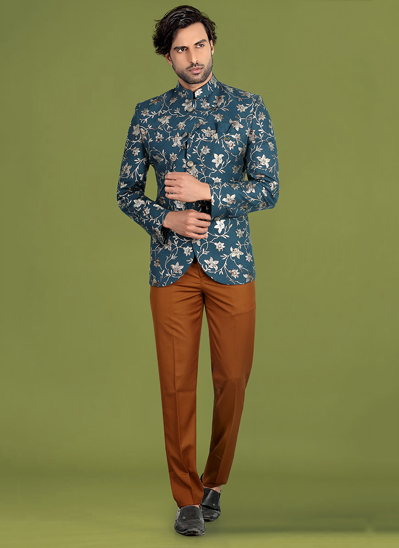 printed jodhpuri suits