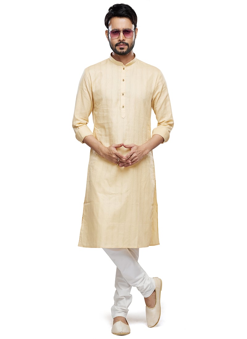 Vibrant Silk Kurta Pyjama Party Wear