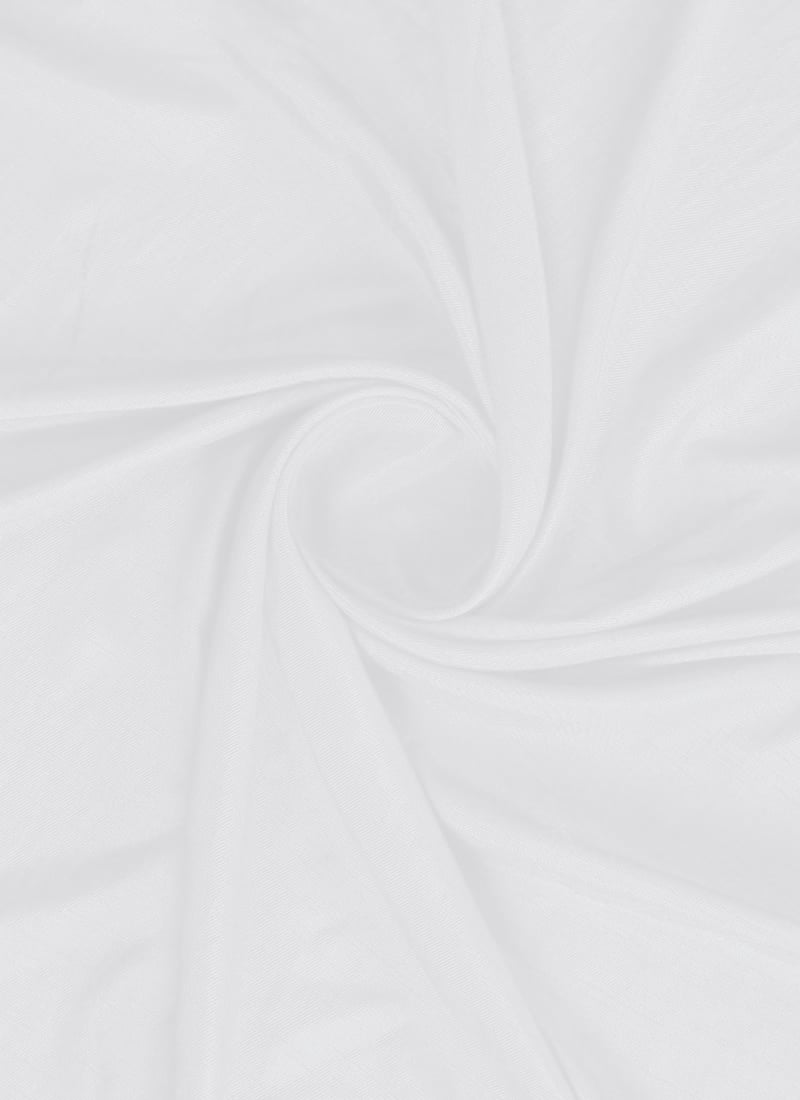 White Art Silk Fabric
