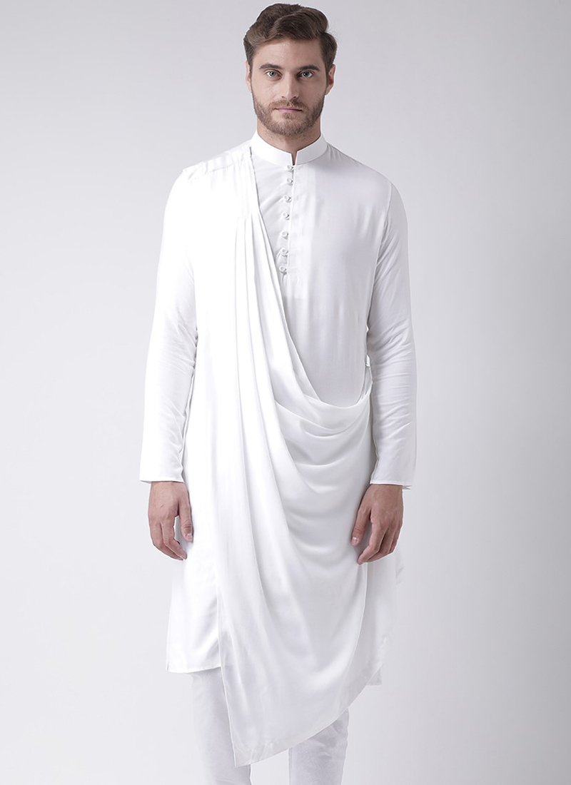 White Cotton Kurta