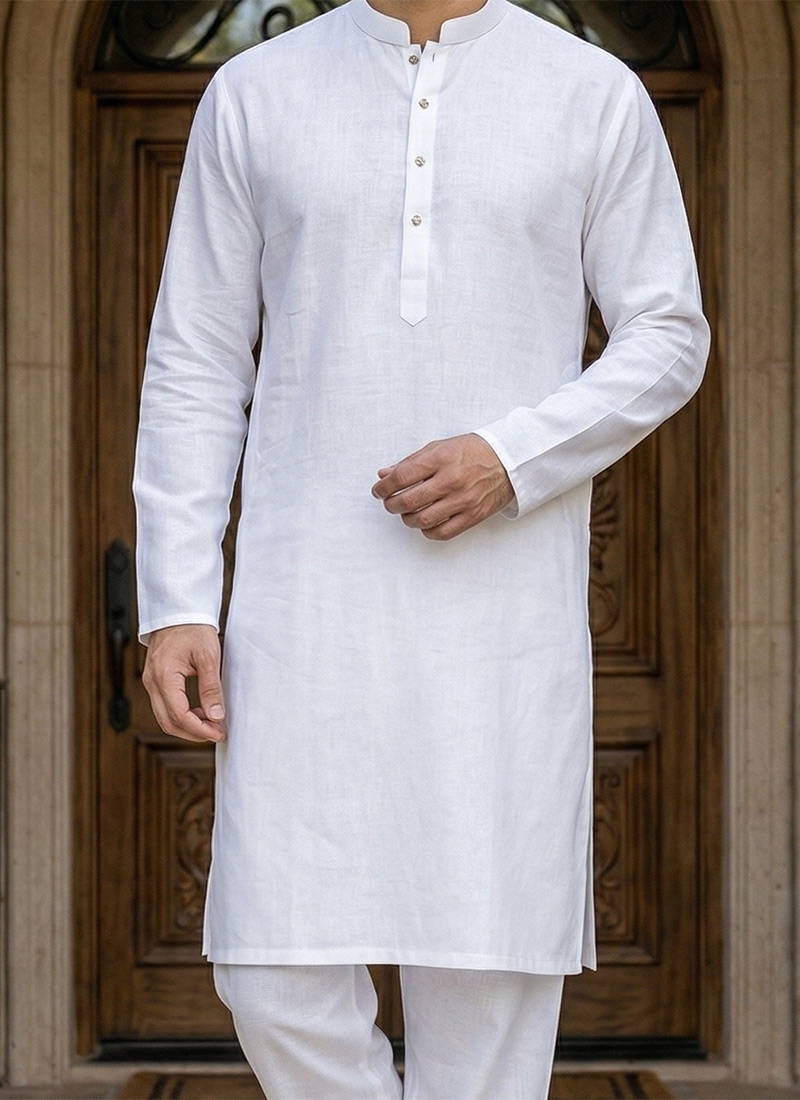 Pathani White Color Shop Trendy Pathani Sets for Men at Cbazaar