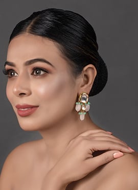 White Drops Earrings