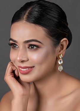 White Drops Earrings