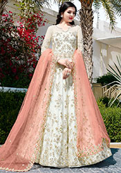 long frock lehenga