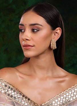 White Gold Plated Pearl Studs