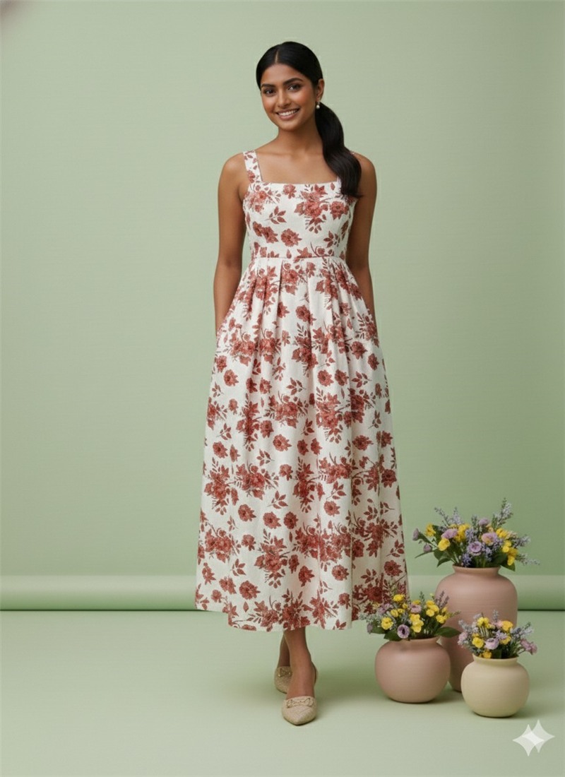 White N Pink Satin Blend Digital Printed Blouse After Six Wear