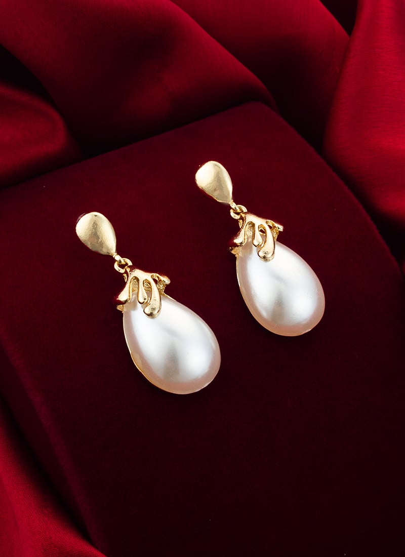 White Pearl Drops After Six Wear