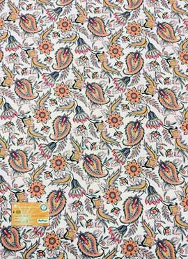 White Satin Digital Print Fabric