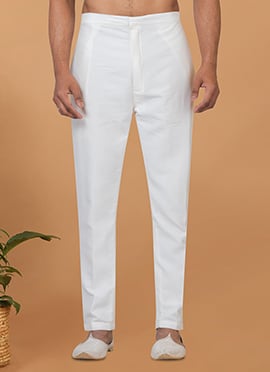White Silk Pant