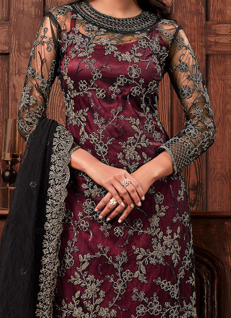 Buy Salwar Kameez Straight Pant Suit For Wedding & Bridal