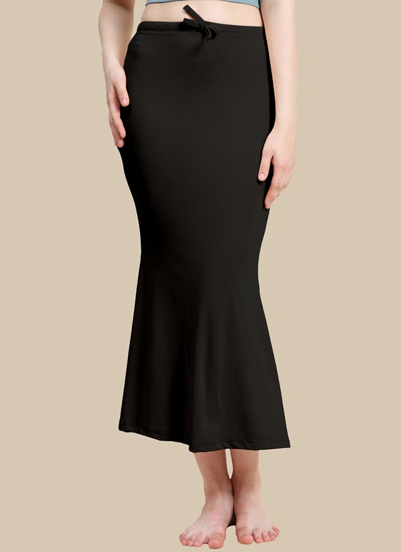 Women Mermaid Fit Black Cotton Shapewear After Six Wear