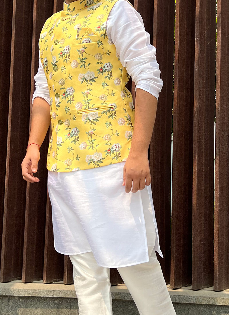 nehru jacket with tie
