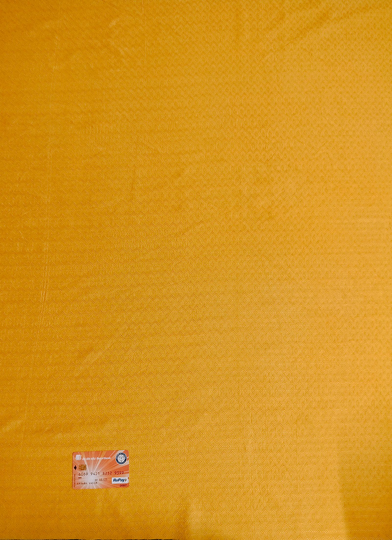 Yellow Jacquard Viscose Fabric