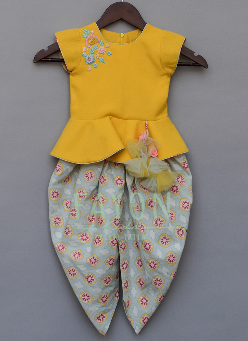 dhoti salwar suit for baby girl