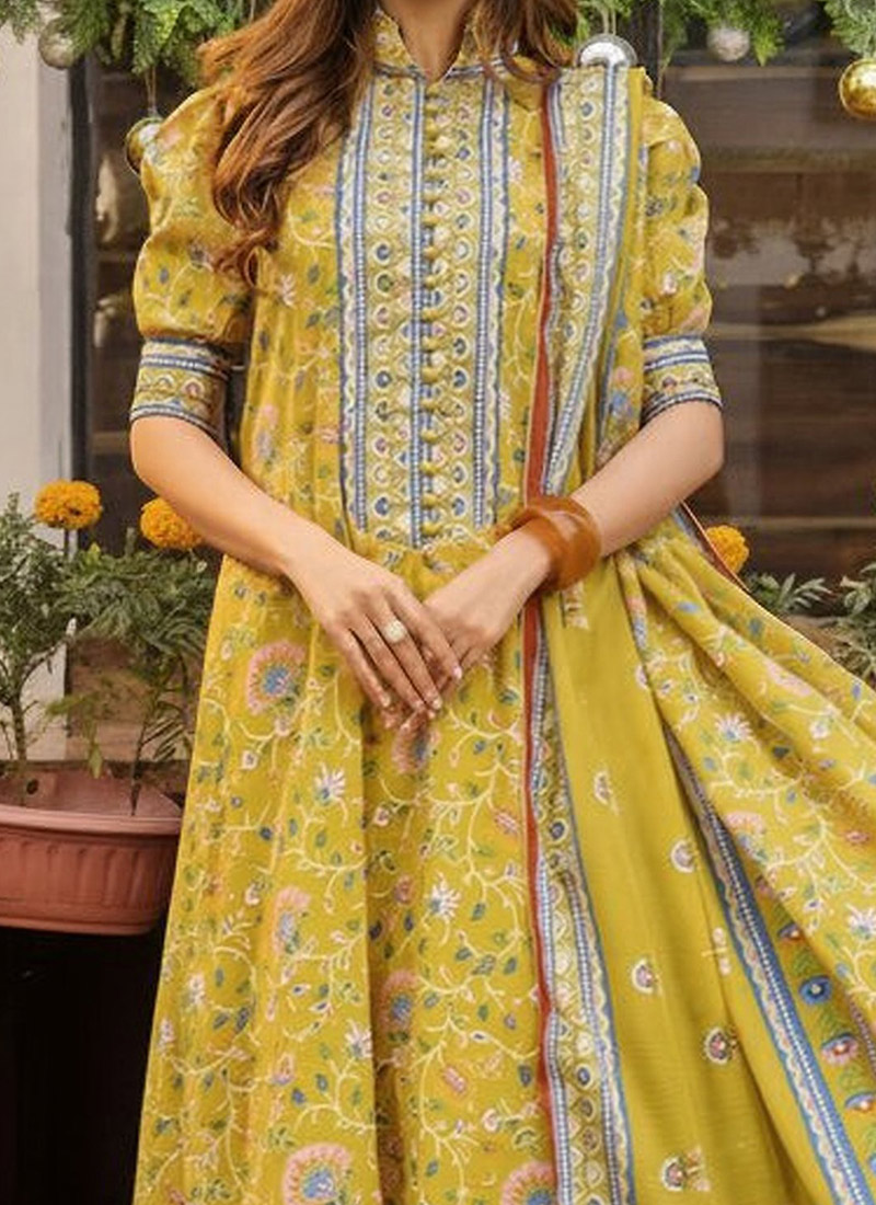 Red Rayon Salwar Kameez Pant main image 1