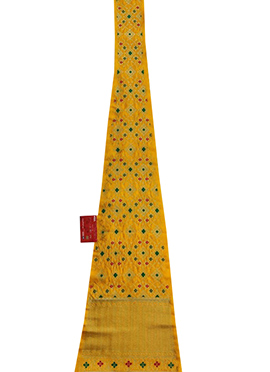 Yellow Taffeta Jacquard Fabric