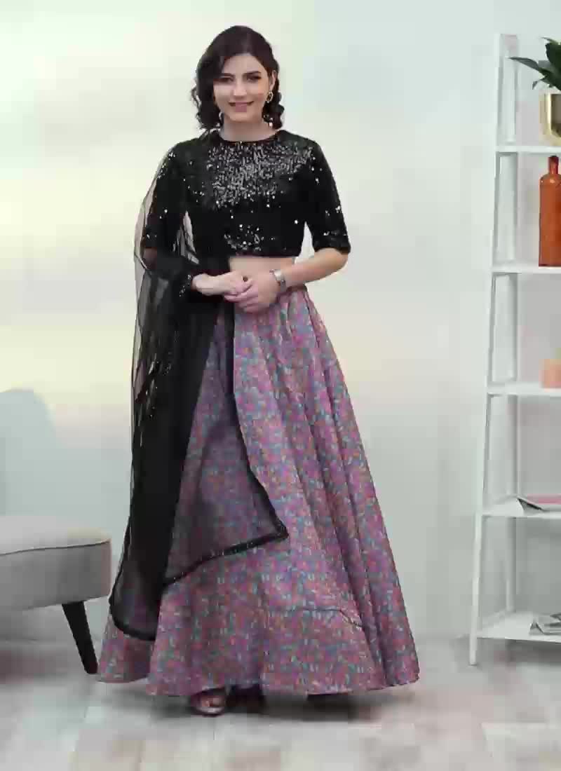 Ethnovog Embroidered Lehenga Set Party Wear