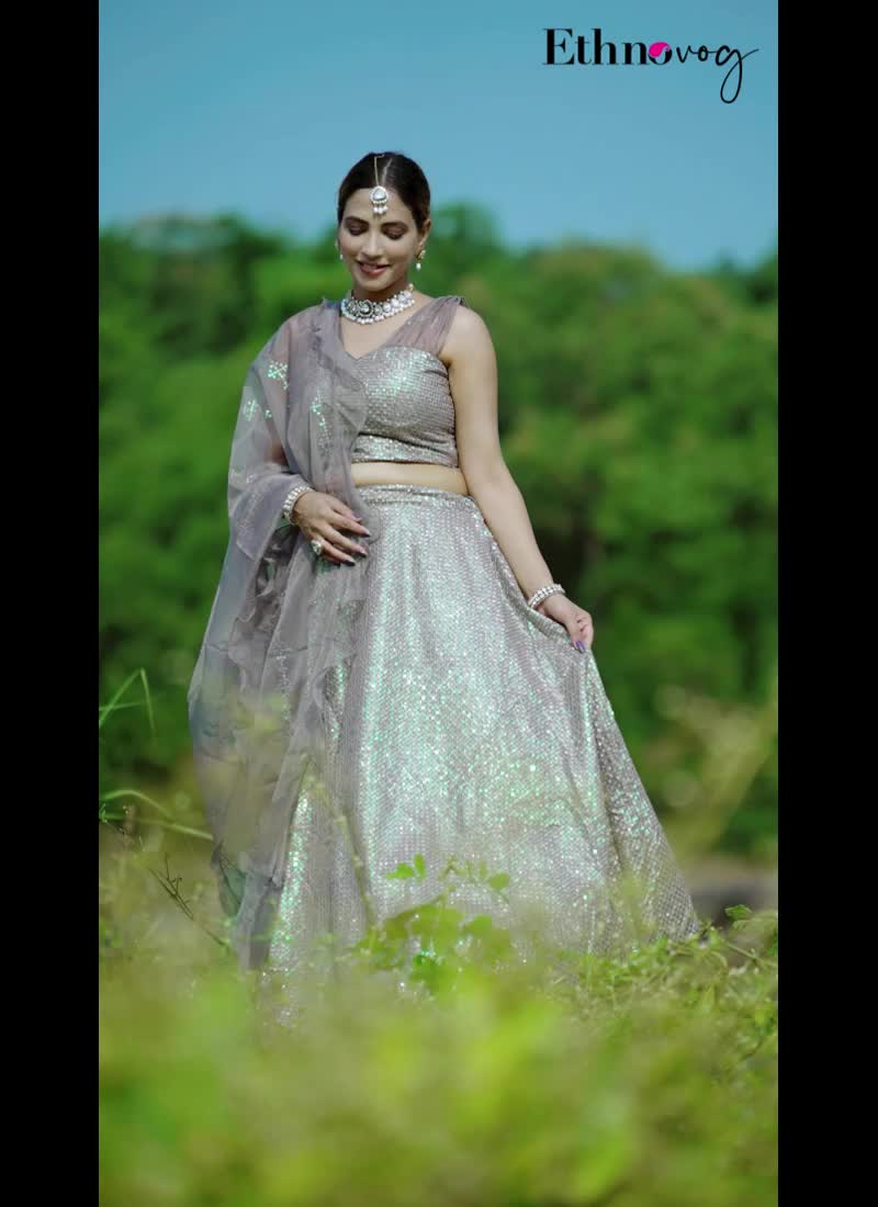 Style Diva Blouse With Organza Lehenga Set Wedding Wear