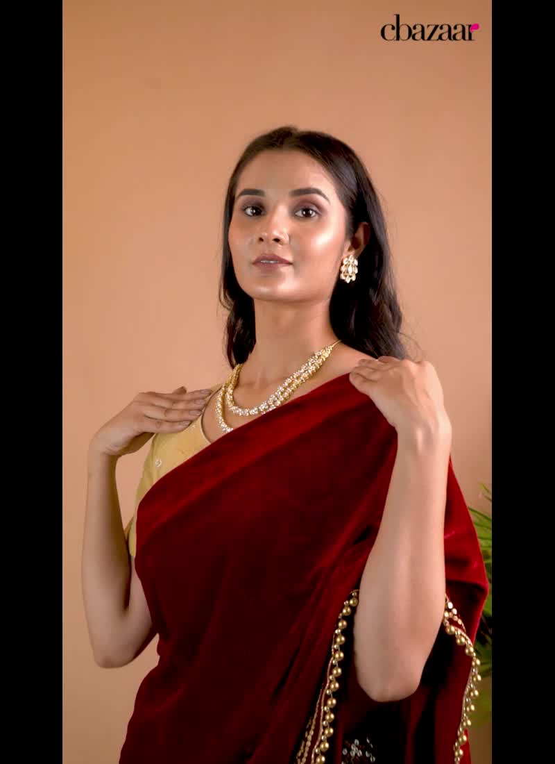Pure Silver Foil Kundan Polki Necklace Party Wear